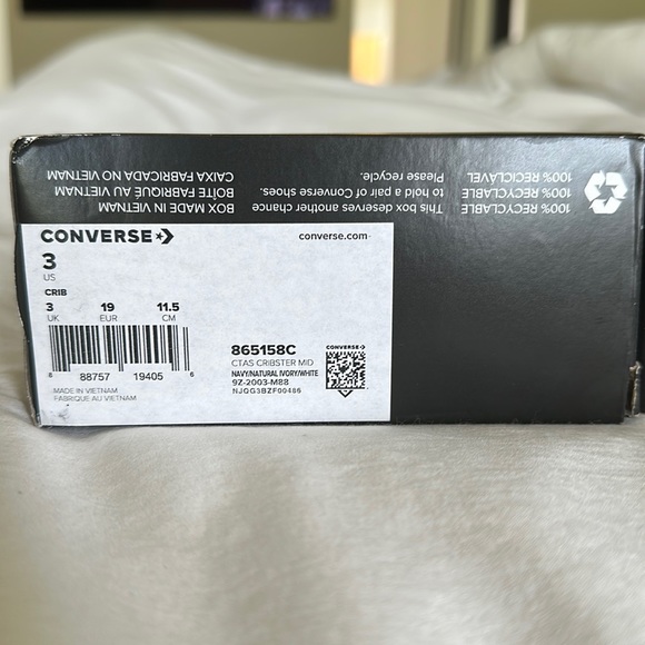 New in box, CONVERSE
CHUCK TAYLOR CRIBSTER - INFANT - Picture 6 of 11
